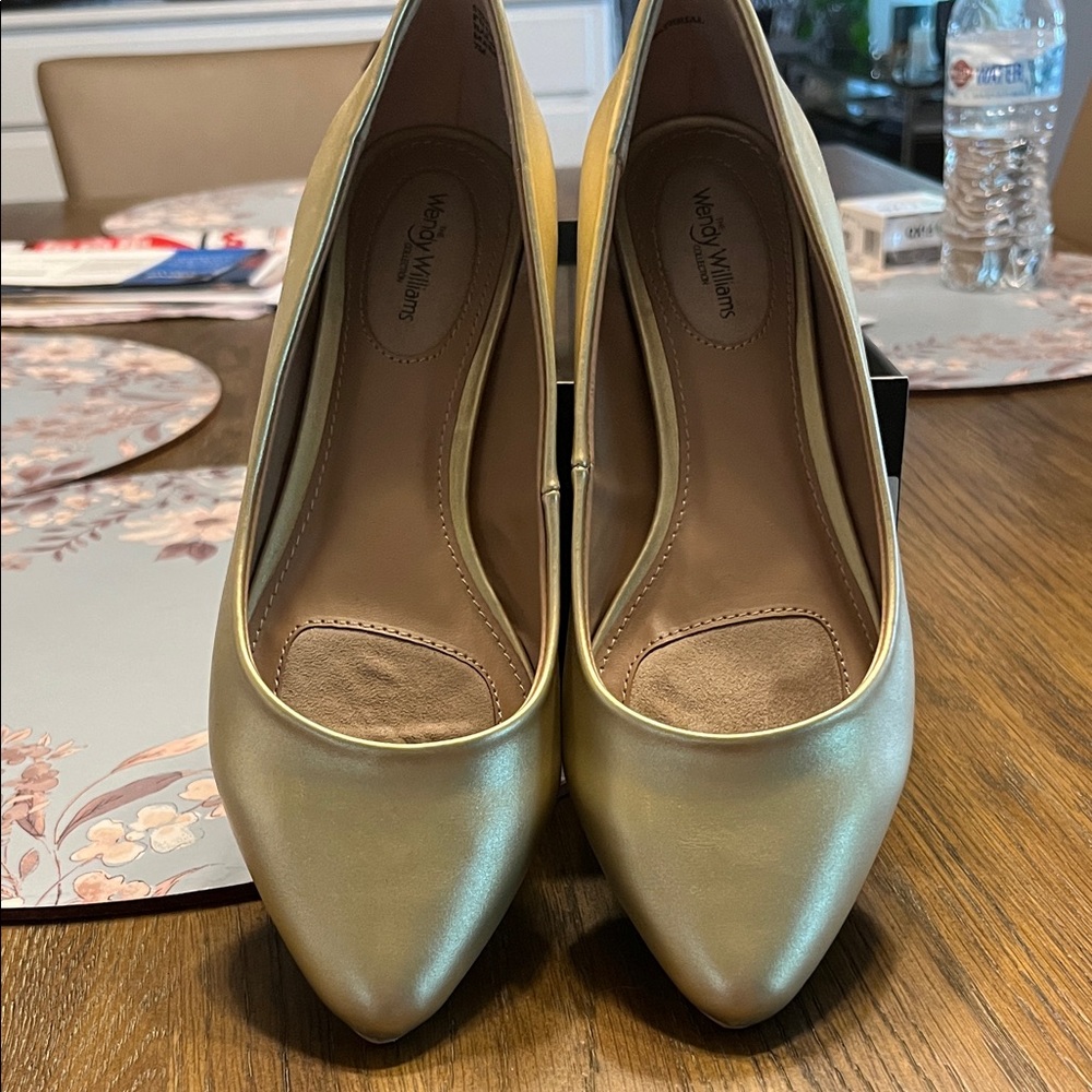 Shiny Gold Women's Heels by Vince Camuto